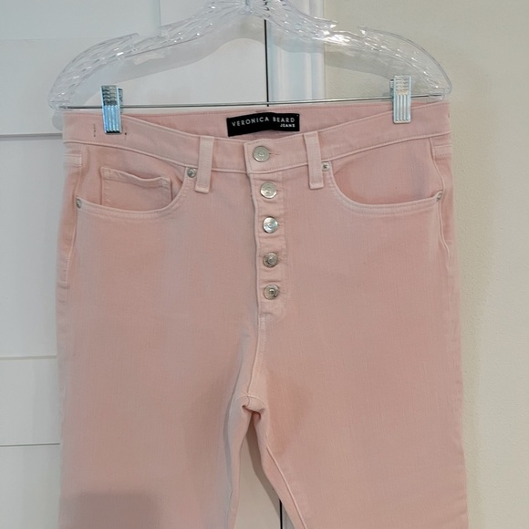 Veronica Beard- Pink Fray Skinny Denim Jeans- Size 31- NWOT - Picture 2 of 6